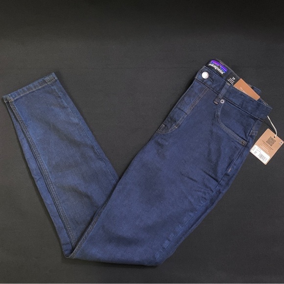 PATAGONIA Women's Organic Cotton Denim Slim Jeans Straight Leg 29 x 29 sz. 8 NWT - Picture 4 of 10